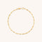 Molten Bar Chain Bracelet in Solid Gold