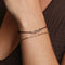 Molten Bar Chain Bracelet in Solid Gold
