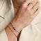 Molten Bar Chain Bracelet in Solid Gold