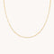 Molten Bar Chain Necklace in Solid Gold-Astrid &amp; Miyu