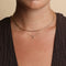 Molten Bar Chain Necklace in Solid Gold-Astrid &amp; Miyu