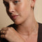 Molten Bar Chain Necklace in Solid Gold-Astrid &amp; Miyu