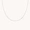 Molten Bar Chain Necklace in Solid White Gold-Astrid &amp; Miyu