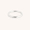 Molten Band Ring in Solid White Gold