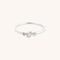 Molten Opal Cluster Ring in Solid White Gold