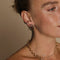 Molten Orbit Small Hoops in Gold