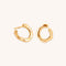 Molten Orbit Small Hoops in Gold-Astrid &amp; Miyu