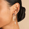 Molten Bar Studs in Silver