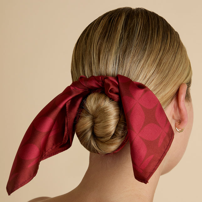 Silk Scarf in Red-Astrid &amp; Miyu