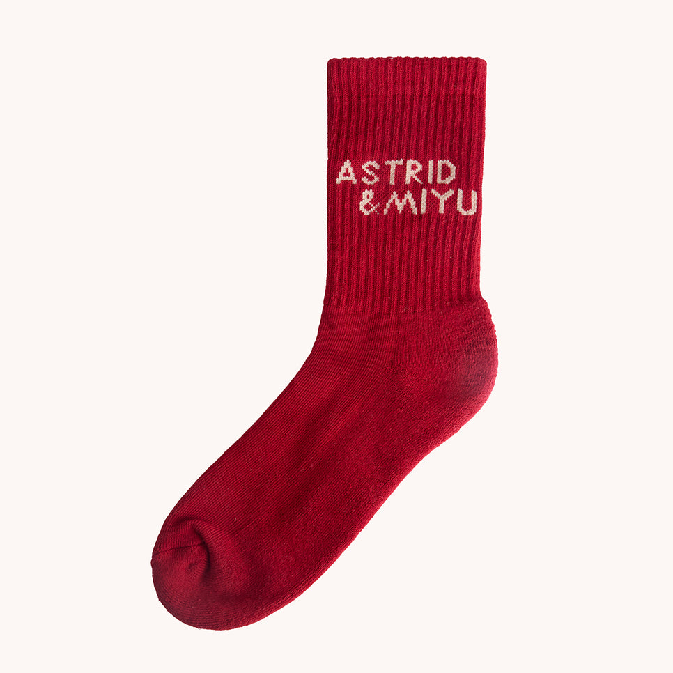 Festive Socks in Red-Astrid &amp; Miyu