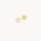 Diamond Star Medium Piercing Stud in Solid Gold-Astrid &amp; Miyu