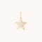 Pavé Star Charm 9k Gold