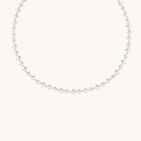 Cosmic Star Chain Necklace in Silver