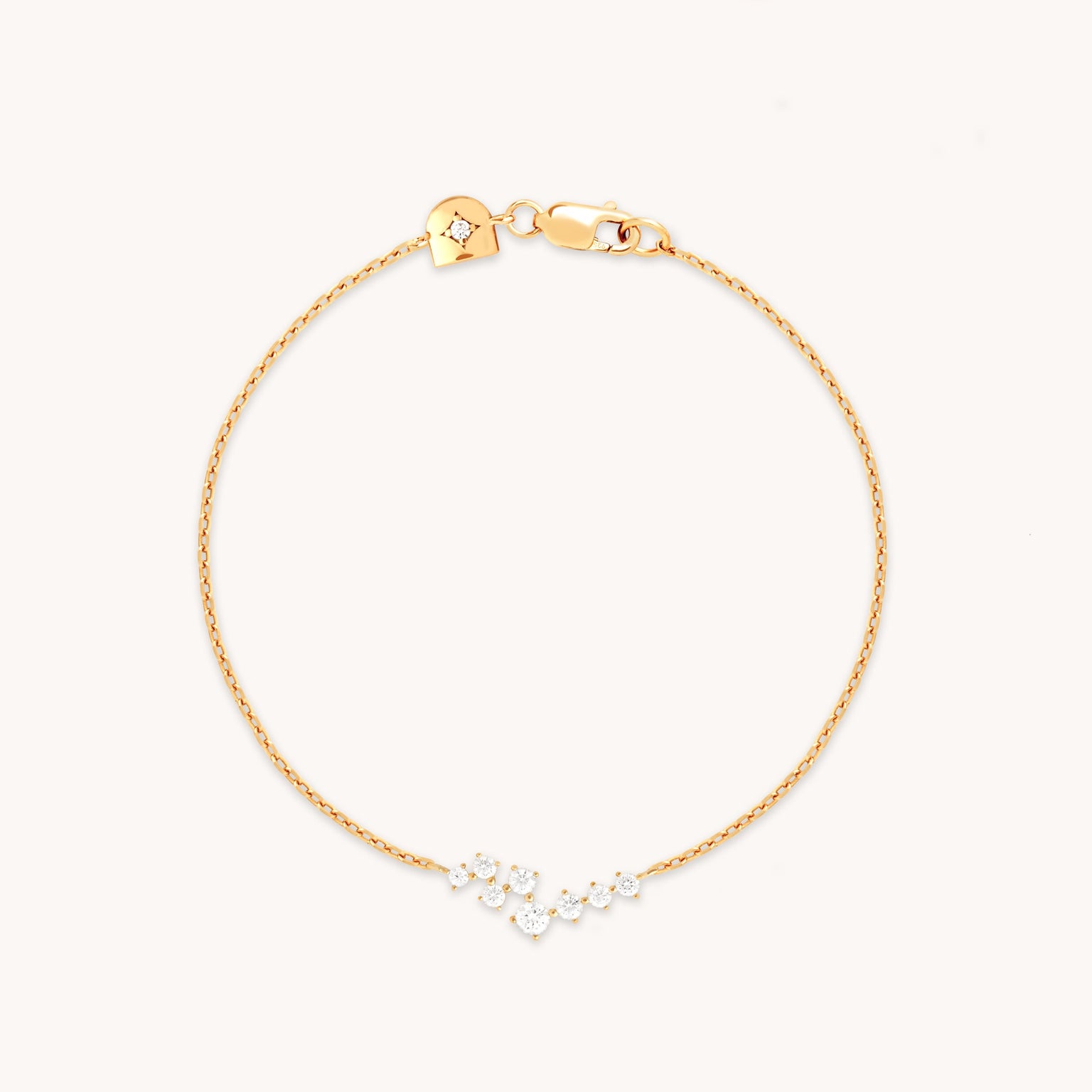 Crystal Scatter Bracelet in Gold
