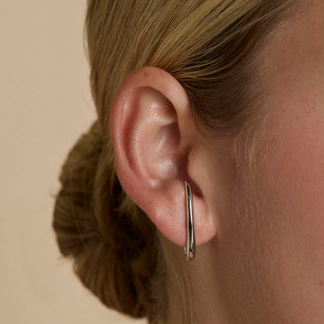 Orbit Dome Stud in Silver