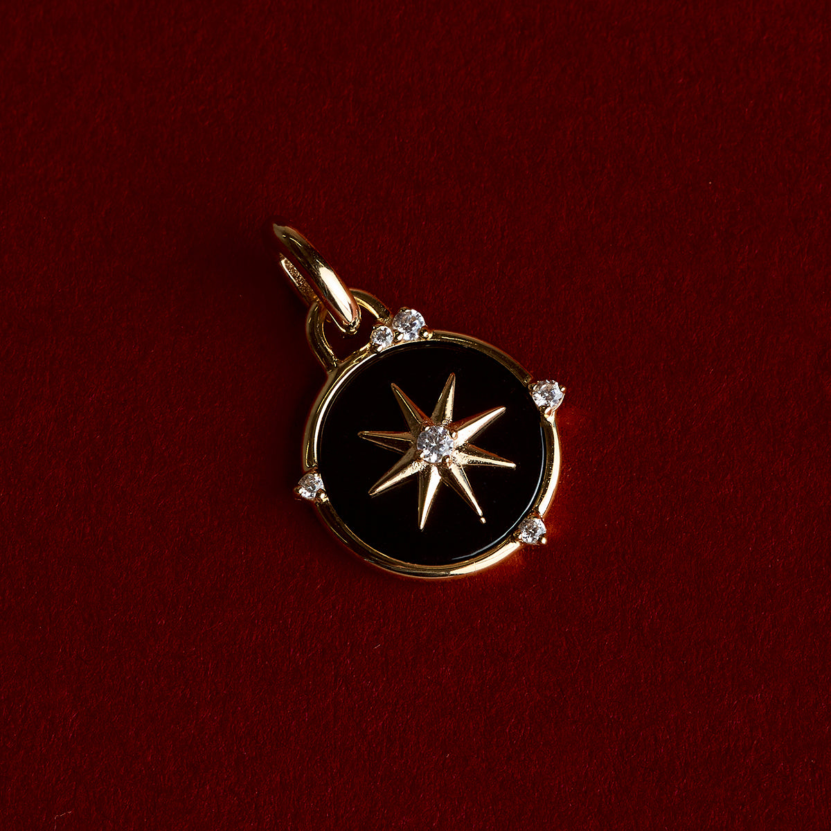 Black Star Clip Charm in Gold-Astrid &amp; Miyu