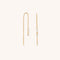 Crystal Thread Through Earrings in Gold-Astrid &amp; Miyu