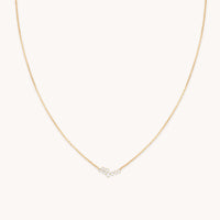 Crystal Scatter Necklace in Gold