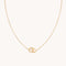 Orbit Crystal Pendant Necklace in Gold