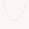 Diamond Cluster Molten Necklace in Solid White Gold-Astrid &amp; Miyu