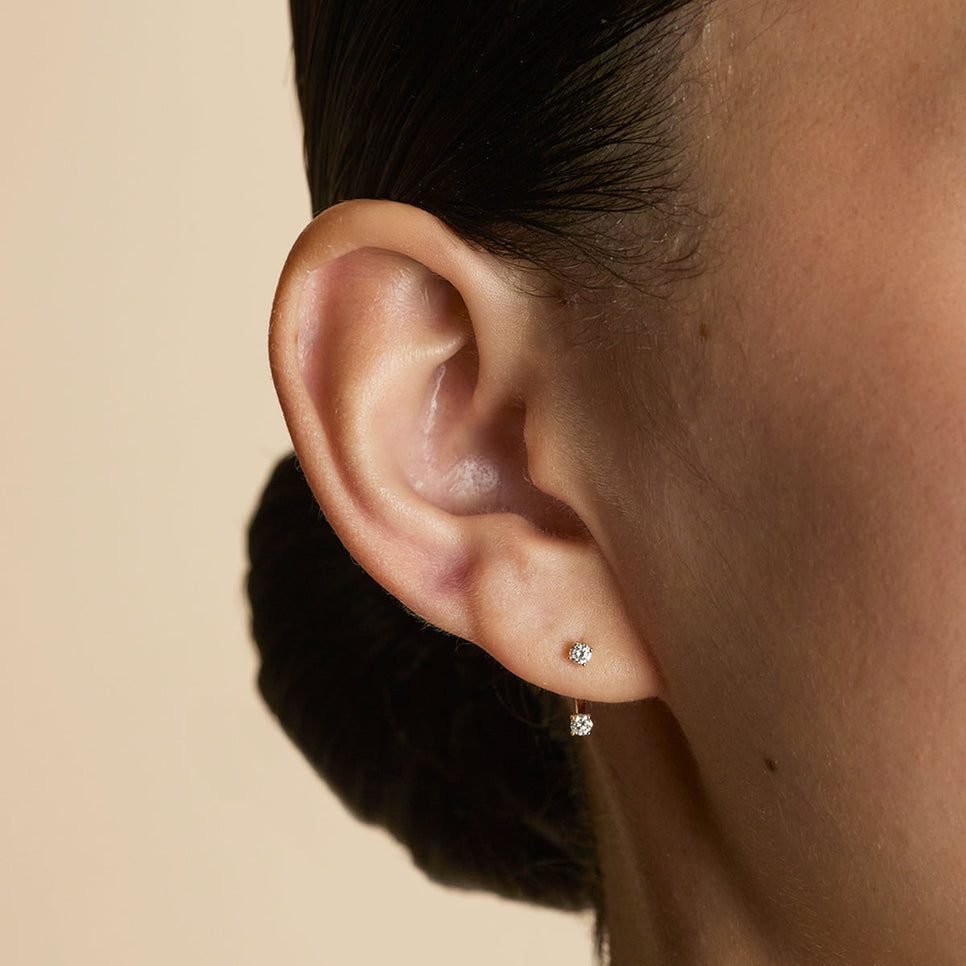 Diamond Ear Jacket in Solid Gold-Astrid &amp; Miyu