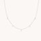 Cosmic Star Charm Necklace in Solid White Gold-Astrid &amp; Miyu
