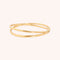 Crossover Illusion Bangle in Gold