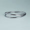 Crossover Illusion Bangle in Silver