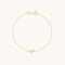 Diamond Hardware Pendant Bracelet in Solid Gold-Astrid &amp; Miyu