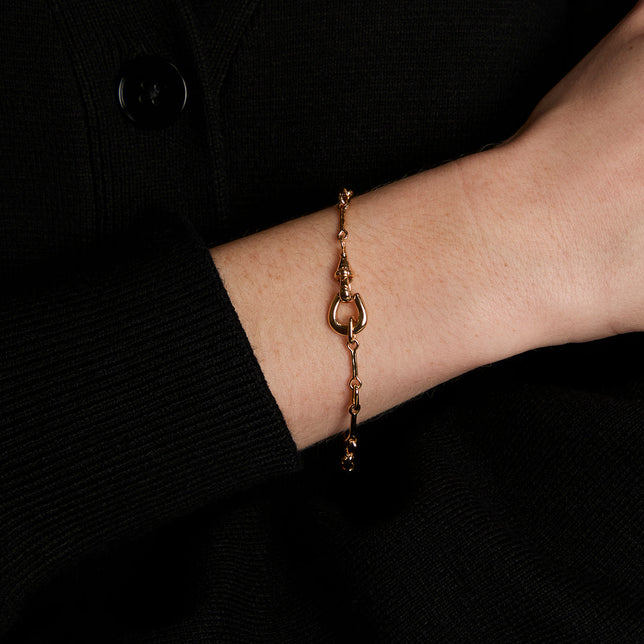 Hardware Chain Bracelet in Gold-Astrid & Miyu