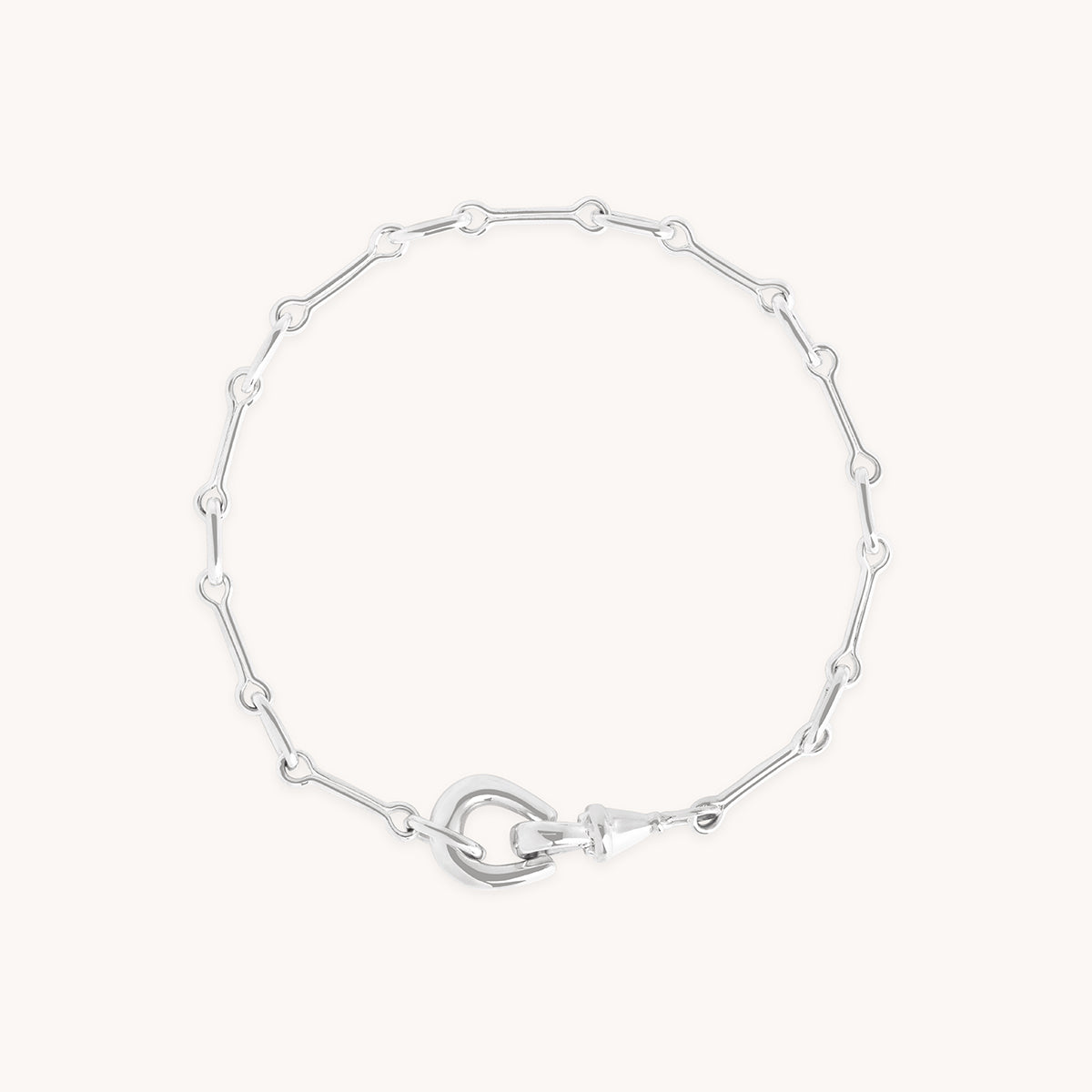 Hardware Chain Bracelet in Silver-Astrid &amp; Miyu