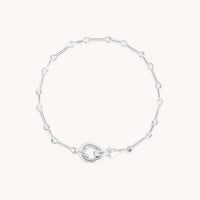 Hardware Chain Bracelet in Silver-Astrid &amp; Miyu