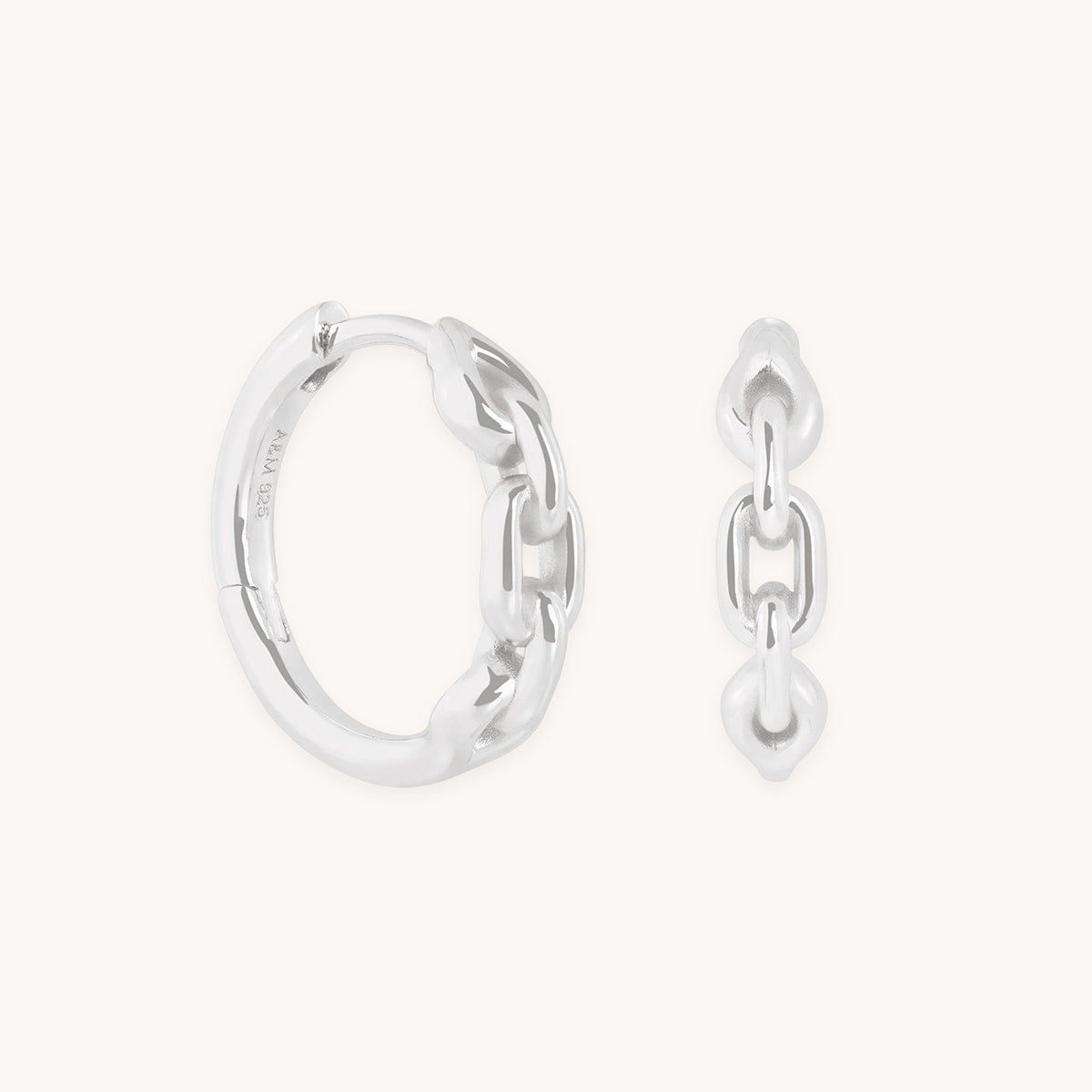 Hardware Link Hoops in Silver-Astrid &amp; Miyu