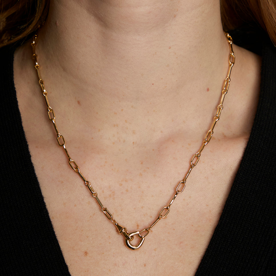 Hardware Chain Necklace in Gold