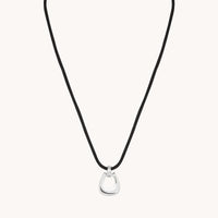 Hardware Pendant Cord Necklace in Silver-Astrid &amp; Miyu