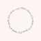 Pavé Chain Link Bracelet in Silver