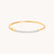 Pavé Knot Bangle in Gold