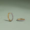 Pavé Essential Medium Hoops in Gold