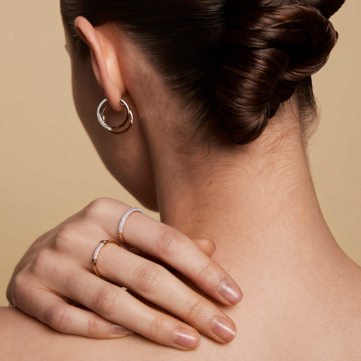 Pavé Essential Band Ring in Gold