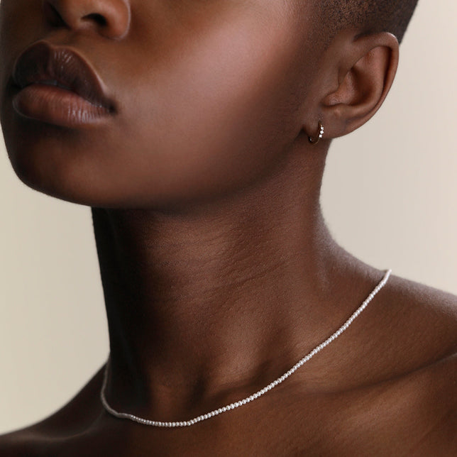 Pearl Necklace in Solid White Gold-Astrid & Miyu