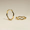 Scalloped Large Hoops in Gold-Astrid &amp; Miyu