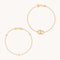 Celestial Bracelet Stacking Set in Gold