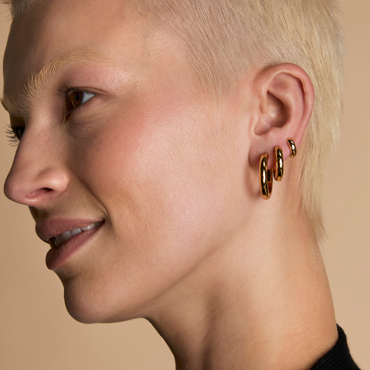 Bold Hoops Stacking Set in Gold