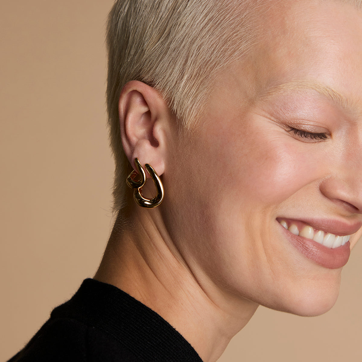 Molten Hoops Stacking Set in Gold