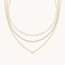 Essential Crystal Necklace Stacking Set in Gold