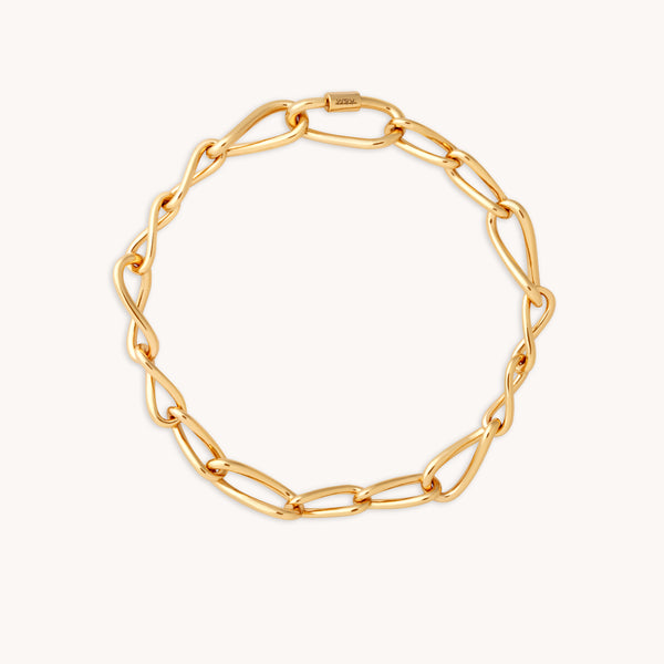 Infinite Chain Bracelet in Gold