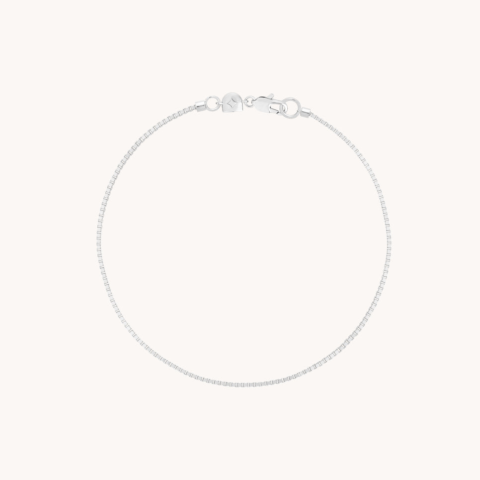 Essential Box Chain Bracelet in Silver