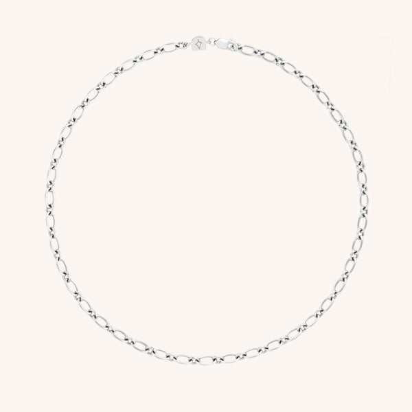 Bold Link Chain Necklace in Silver