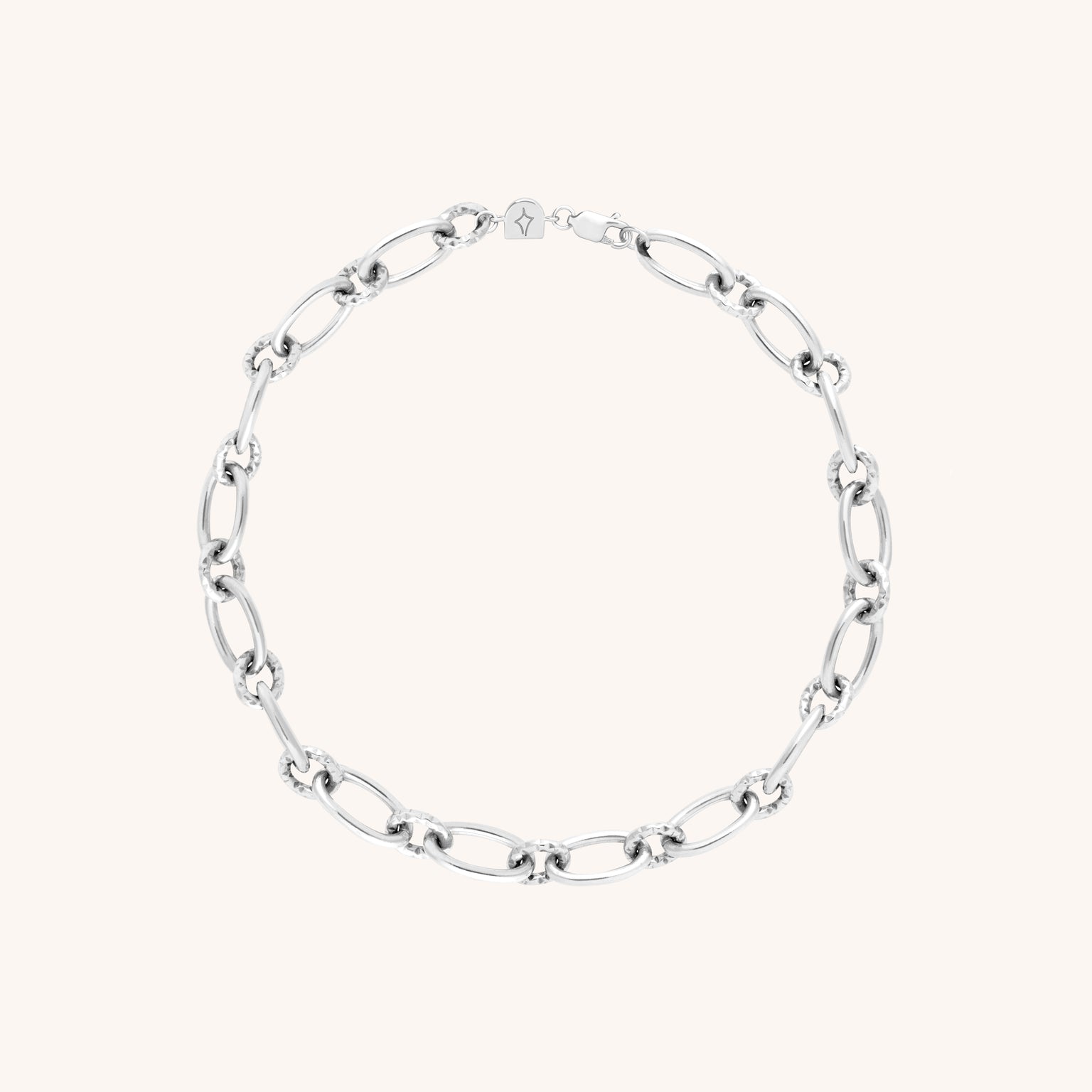 Bold Link Chain Bracelet in Silver