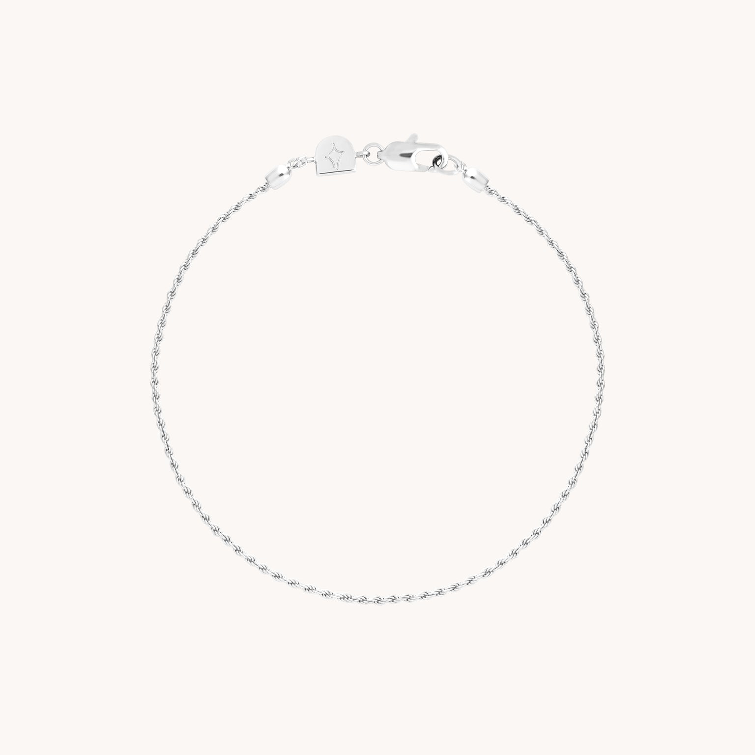 Essential Rope Chain Bracelet in Silver